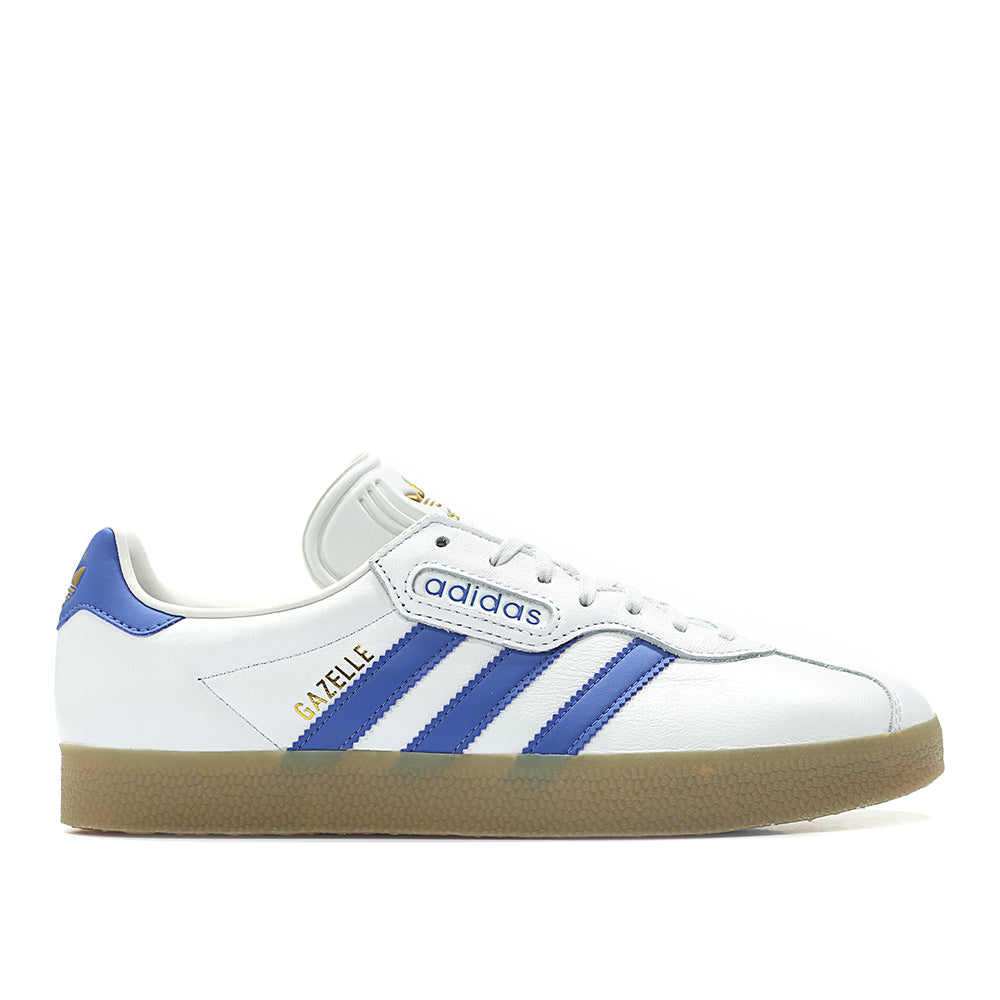 Adidas originals white gazelle super trainers hotsell