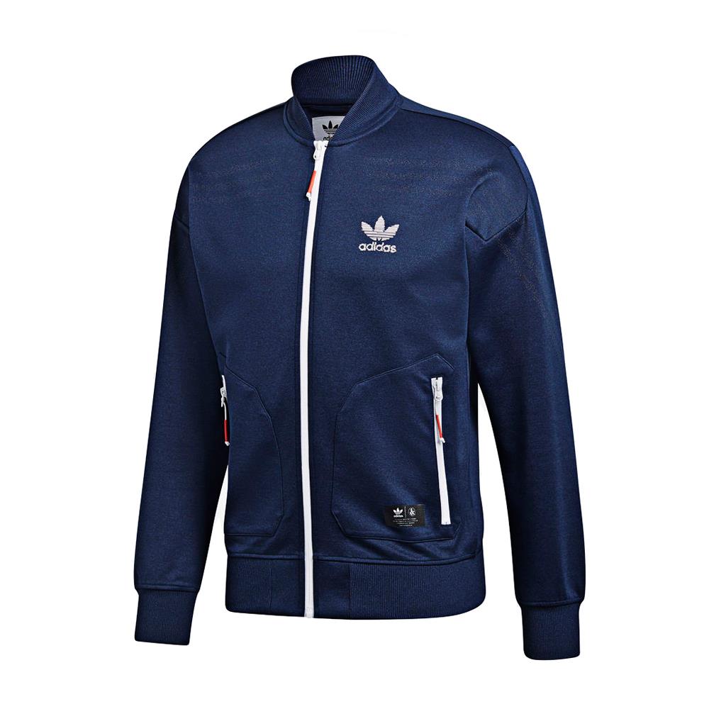 Adidas originals superstar track jacket blue best sale